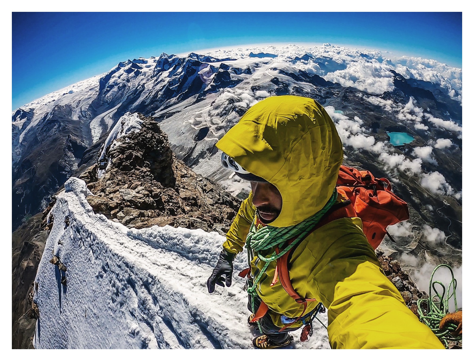 Adam en la montaña.