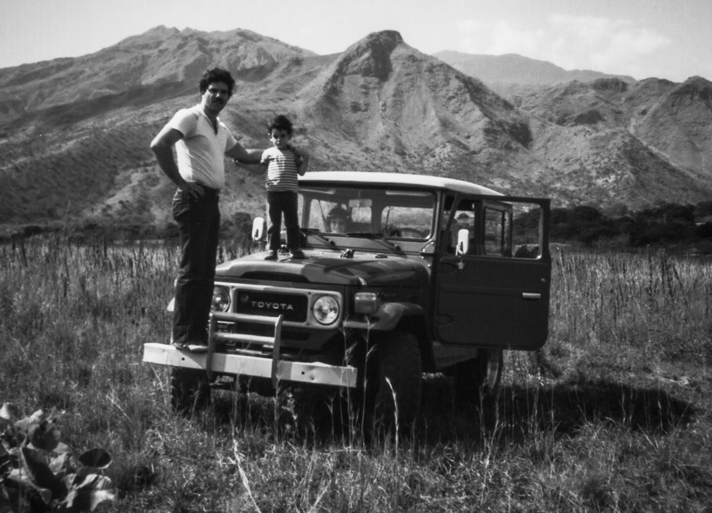 Adam y su papá.