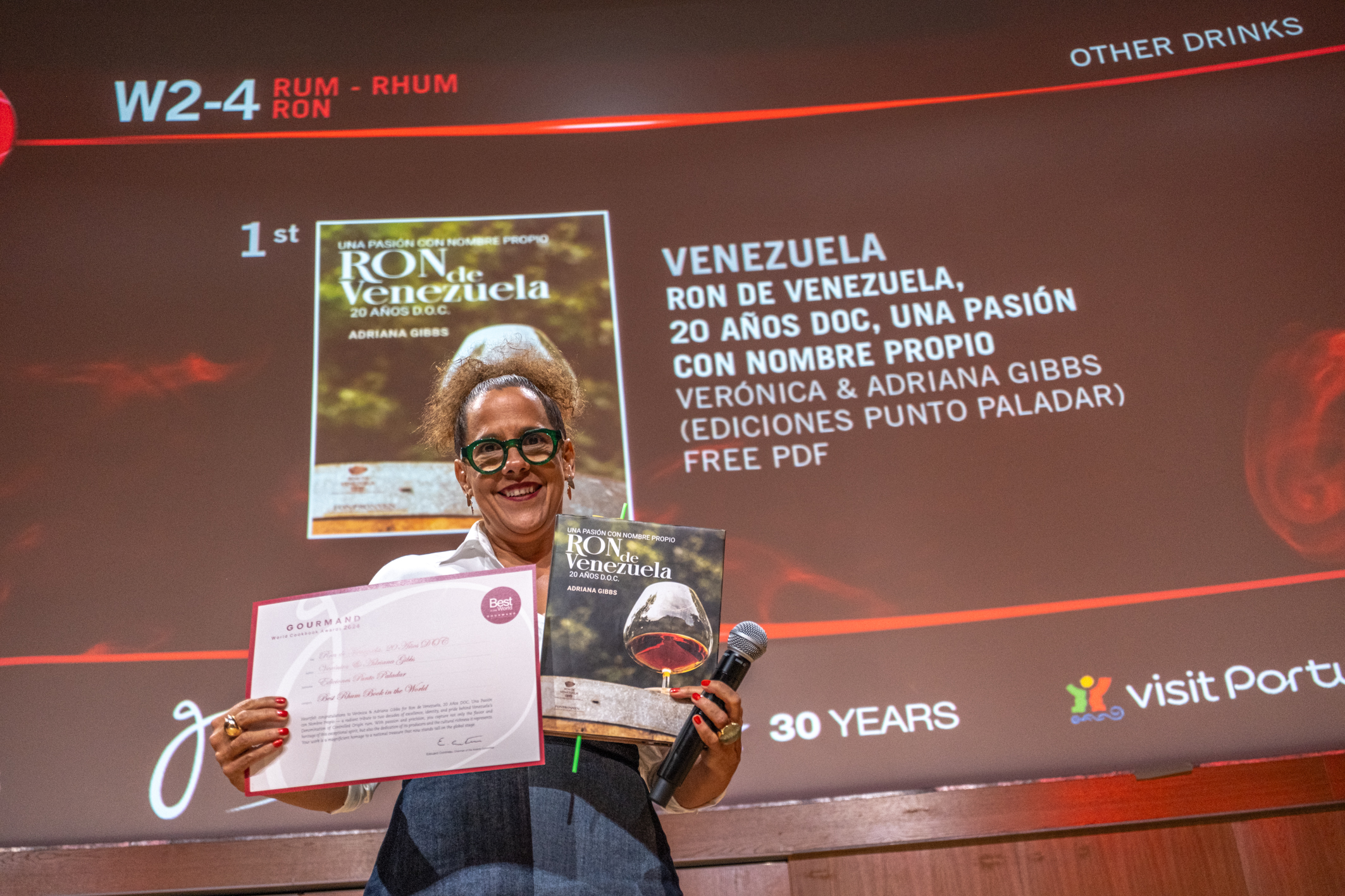 Adriana en los Gourmet Awards